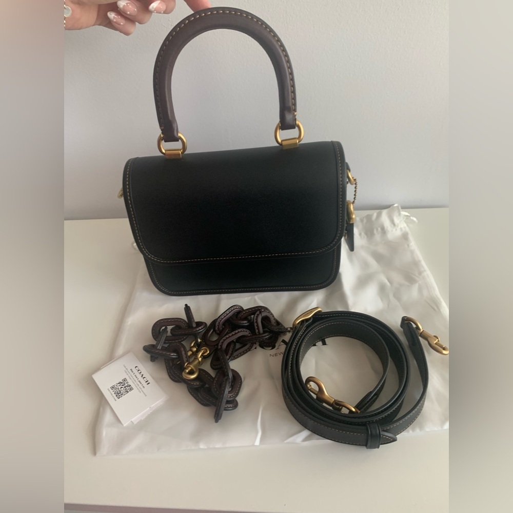 Coach Rogue Top Handle Black Colorblock